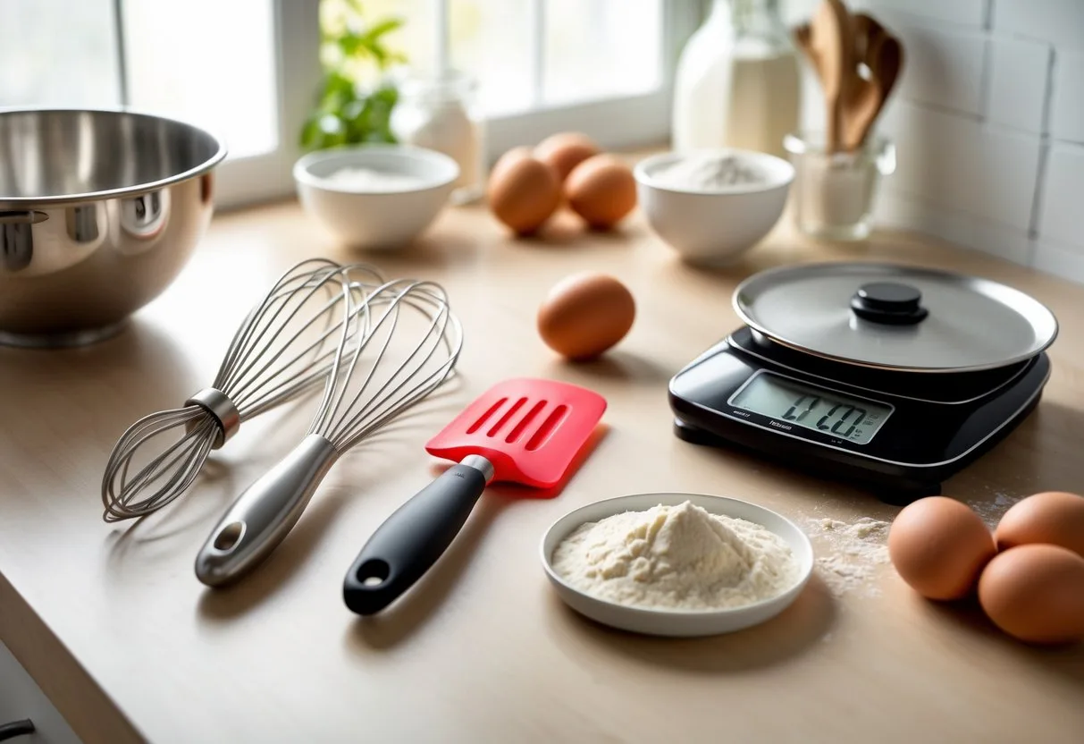 Forskellige bageredskaber